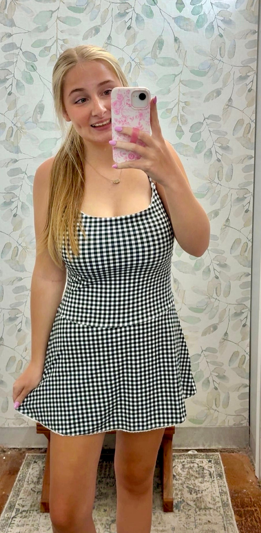 Gingham athletic dress