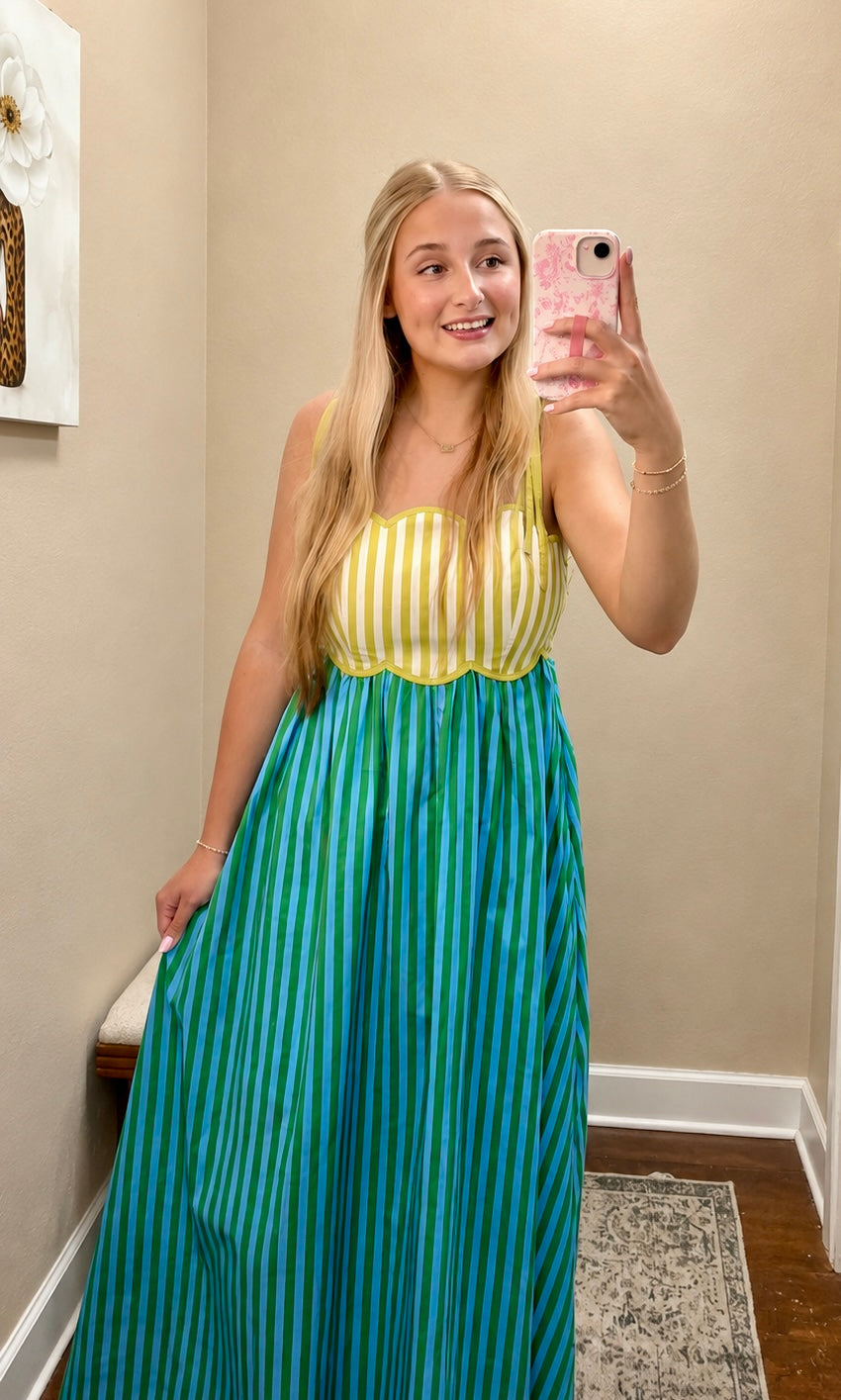 Blue & Green Stripes