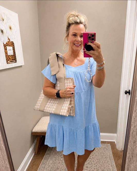 Light Blue Gauze Dress