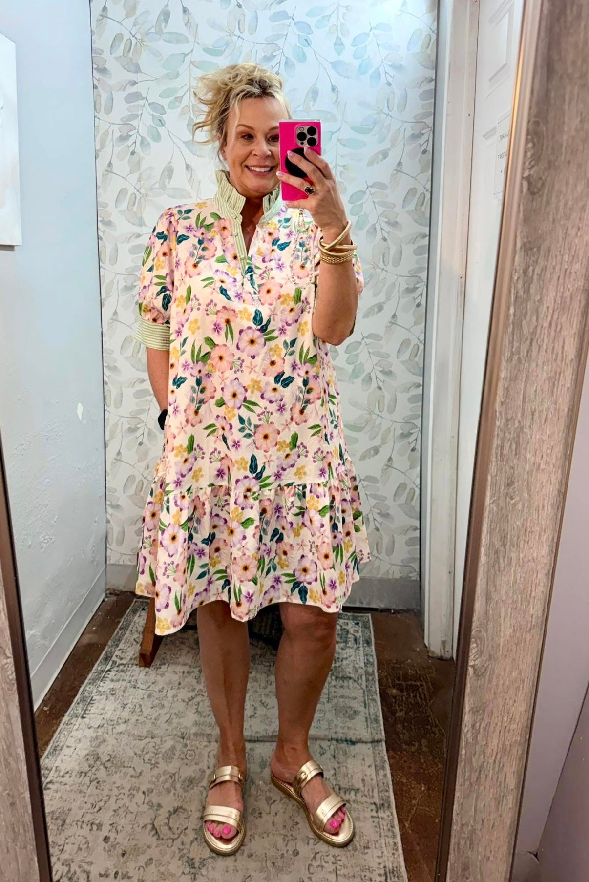 Fancy Floral Curvy Dress