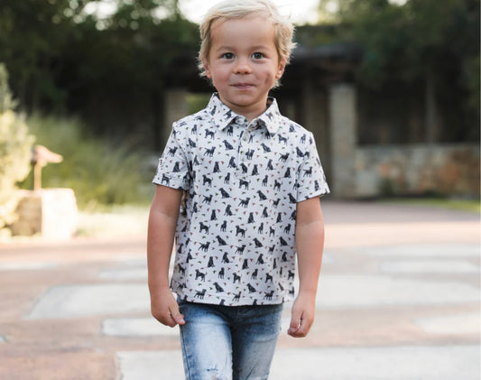 "Ducks & Dogs" Youth Polo
