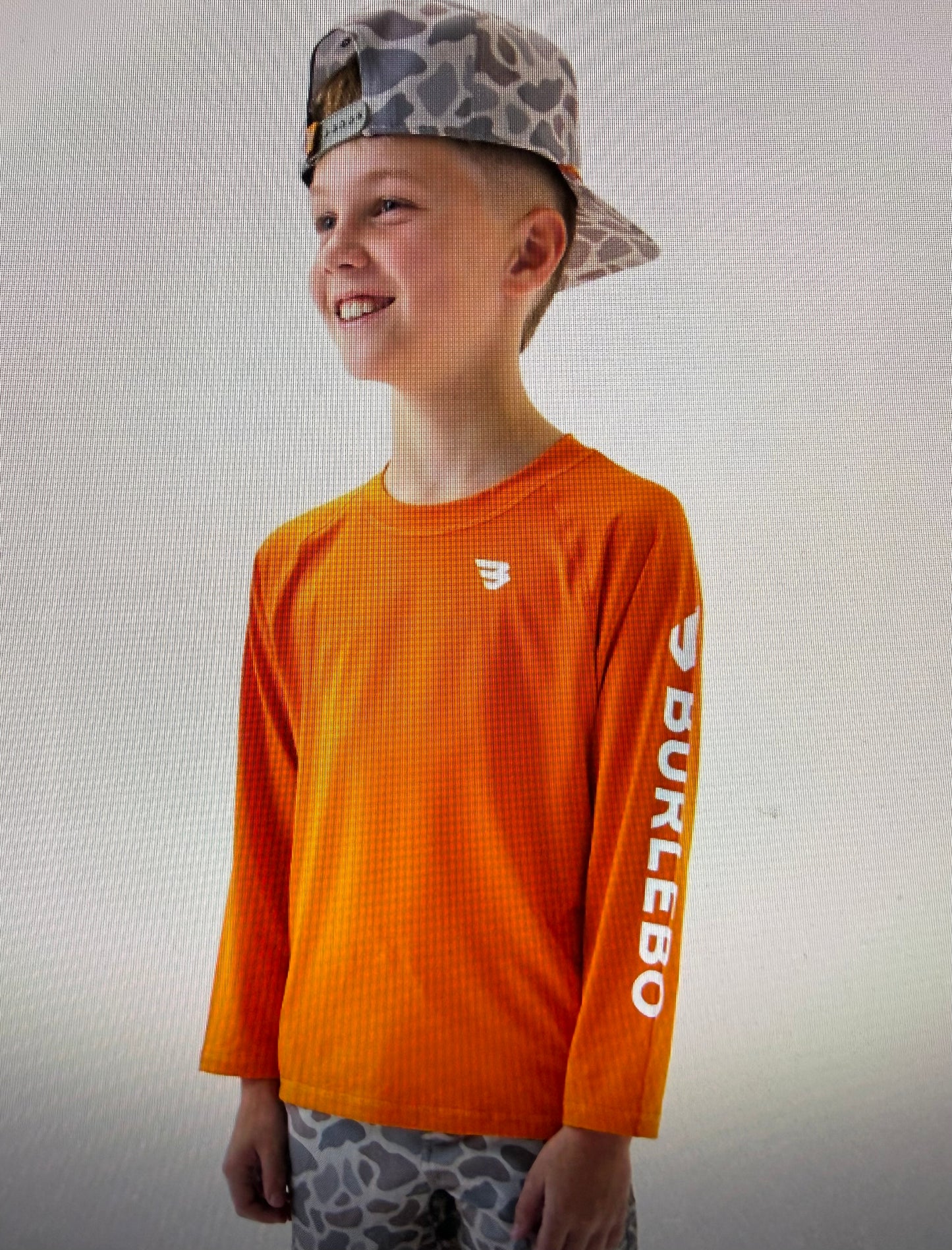 Orange & White Rash Guard