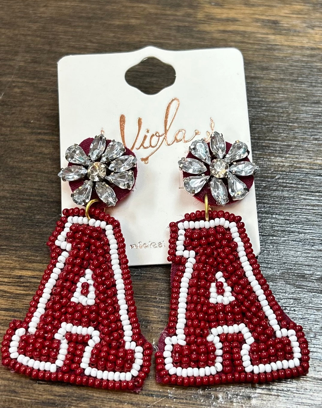 "A - Alabama" Earrings