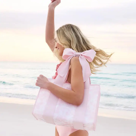 Jelly Bow Tote w/ Phone Pouch - Afternoon Rose