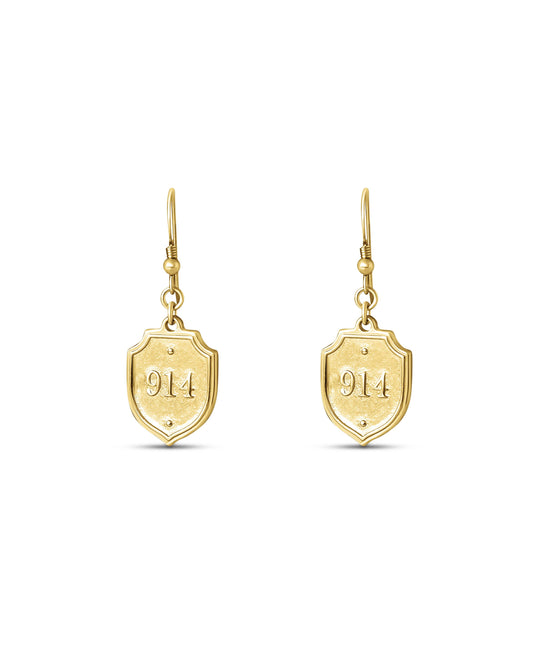 Earring (Petite/Gold) French Hook - Psalm 91:4
