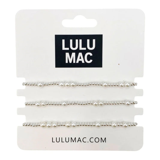 LuLu Mac Silver bracelet set