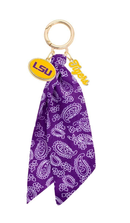 LSU Tigers Logo  Bag Charm