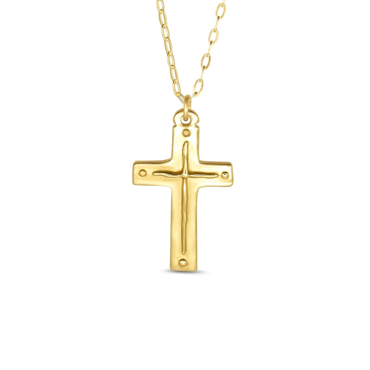 Necklace (Original/Gold) - Cross / Titus 3:4-5