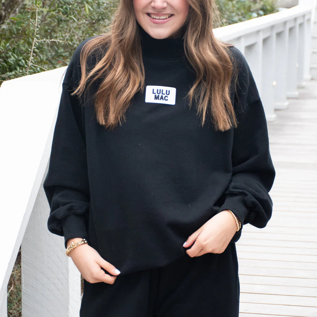 Lulu Mac Mock terry cloth top