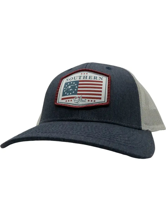 USA Duck Flag Woven Patch Trucker Hat