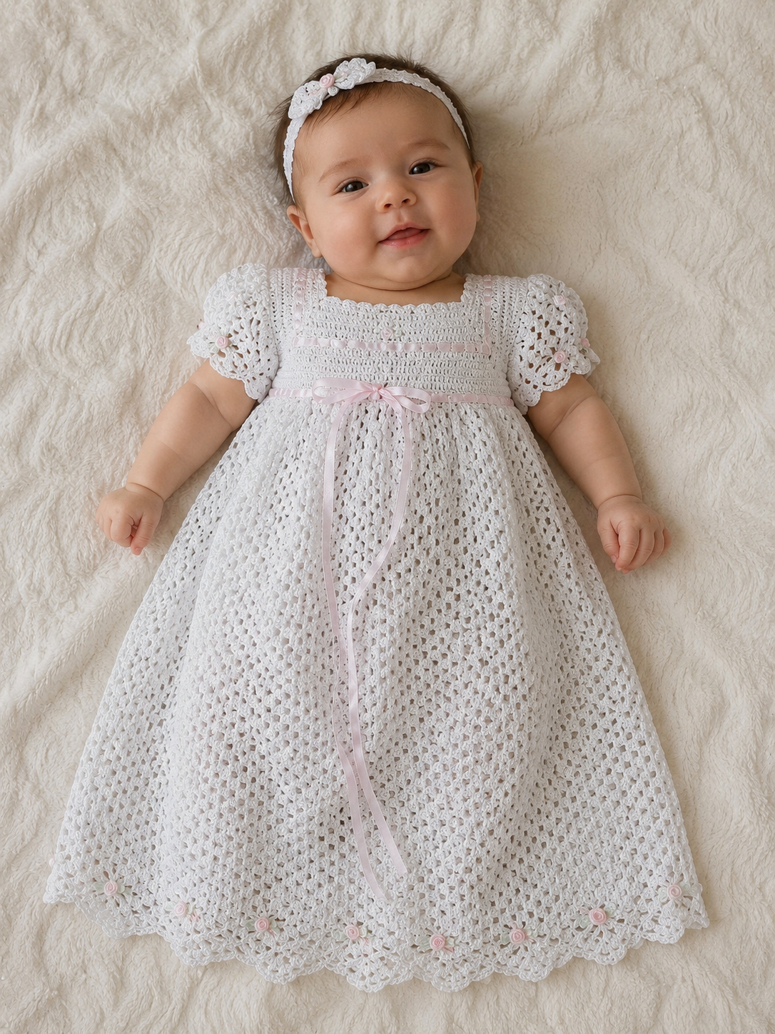 Flora Heirloom Overlay Dress (6-12M)