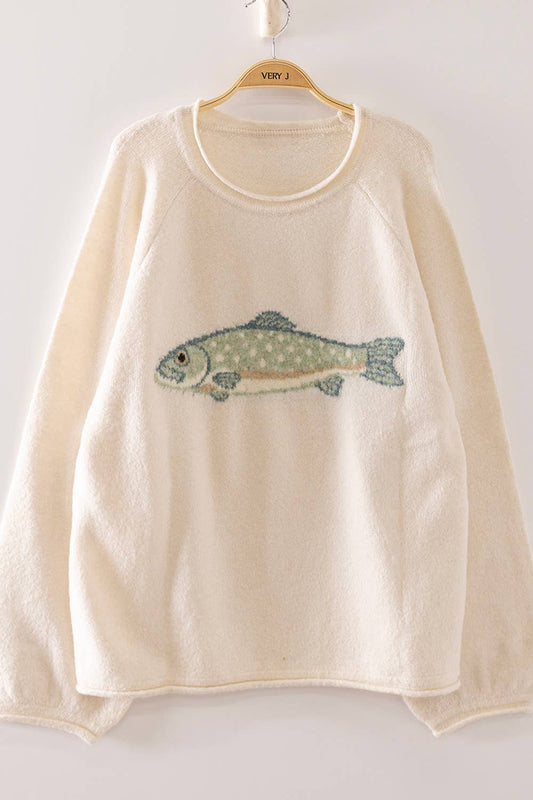 Fish  Cozy Sweater