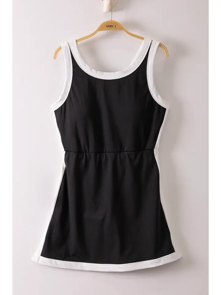 Color Block Activewear Dress