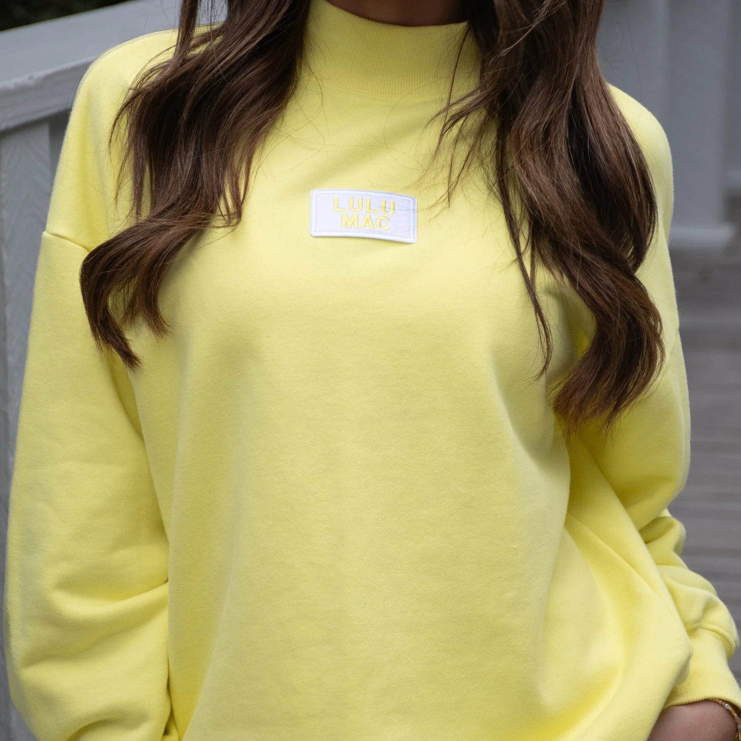 Lulu Mac Mock terry cloth top