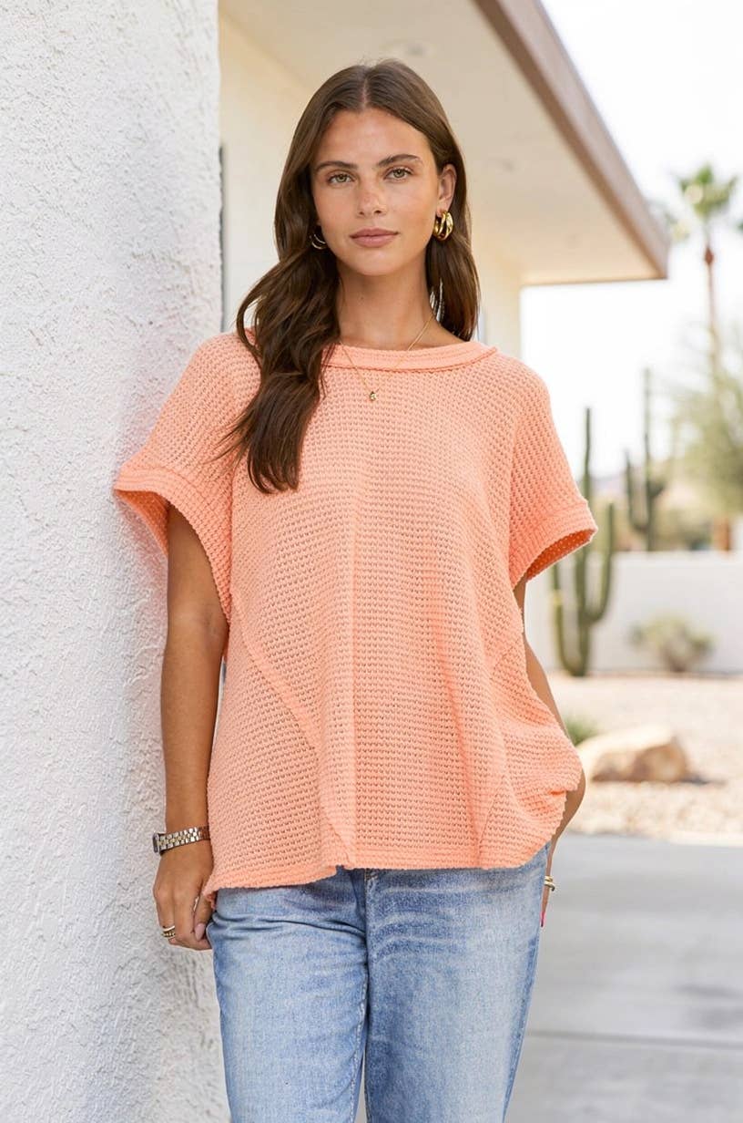 Crochet Knit Poncho Top