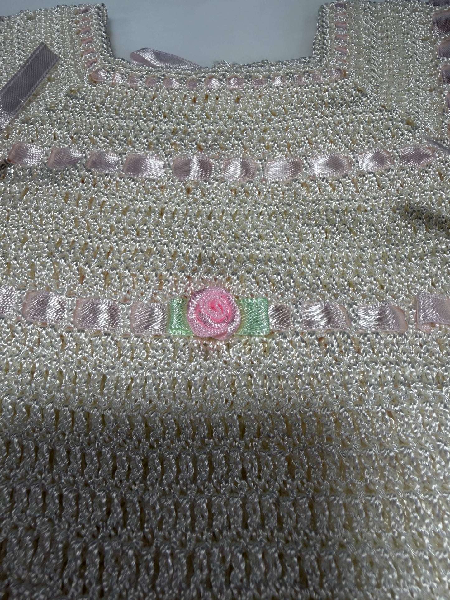 Sweet Blossom Heirloom Bubble - Off White (0-3M)