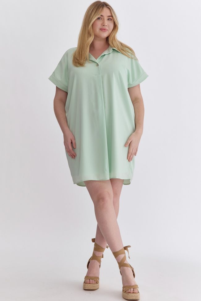 Minty Green Curvy Dress