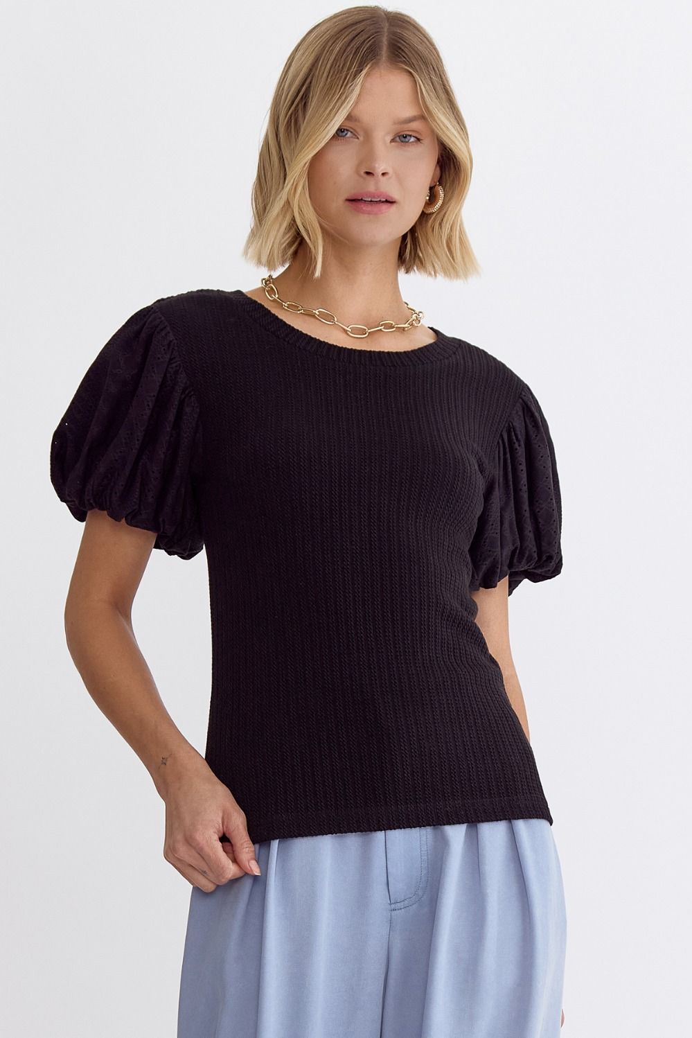 "Bubble Sleeve" Top