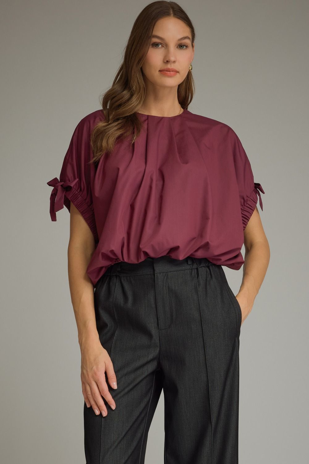 Sleeve tie top