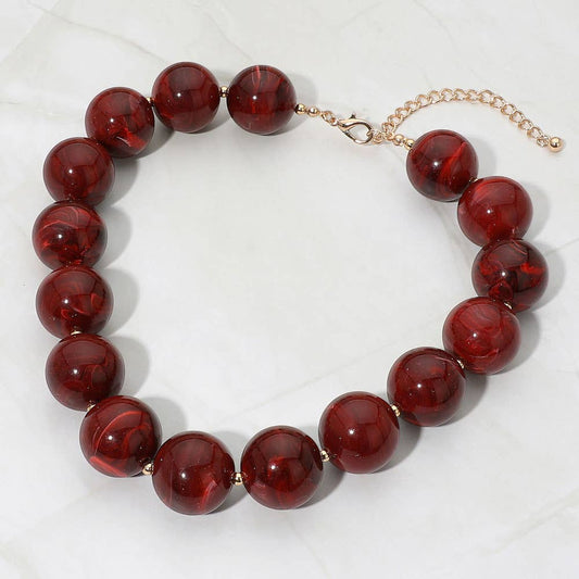 Bordeaux Beauty Necklace