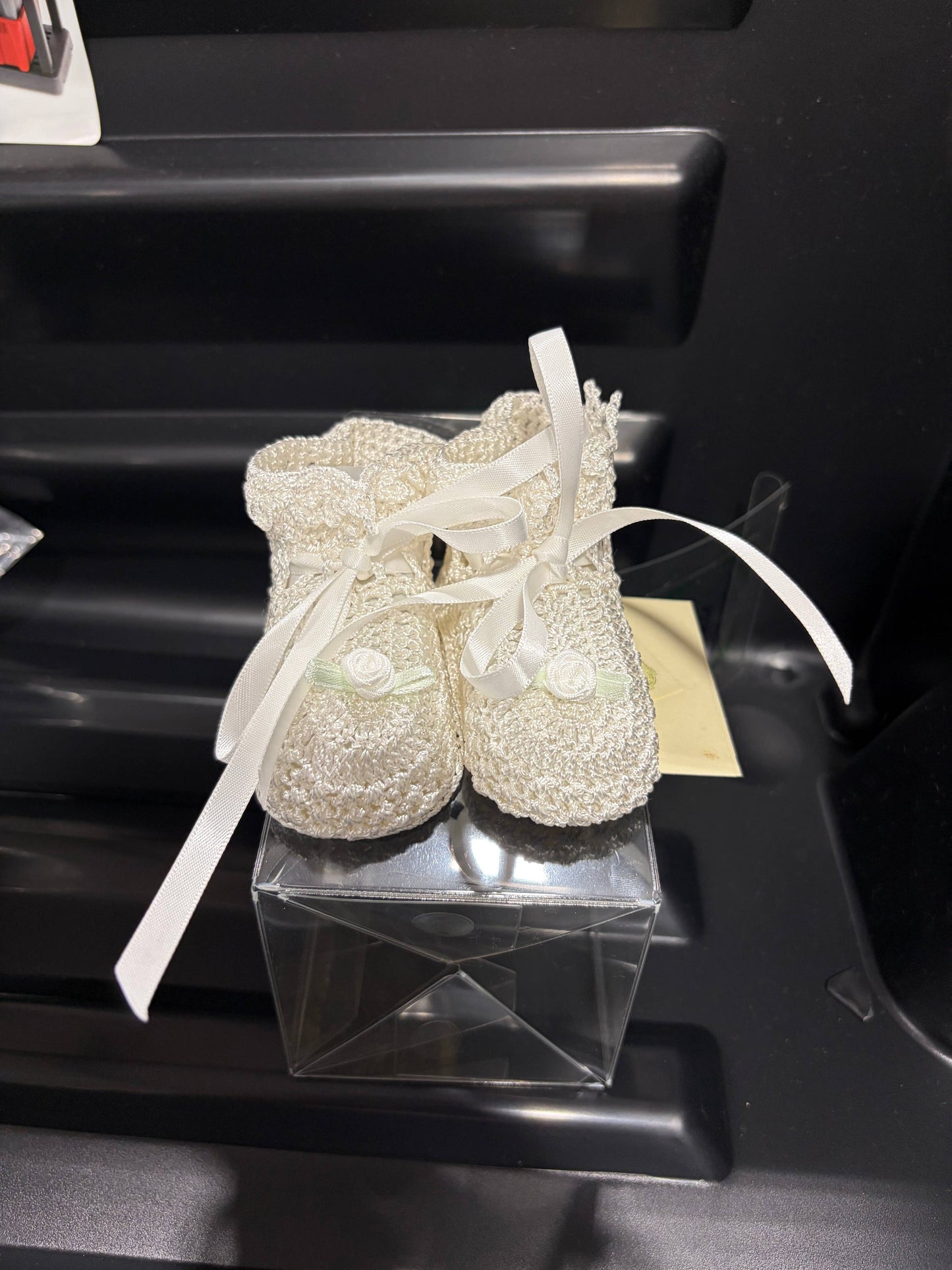 White Rose Heirloom Baby Booties