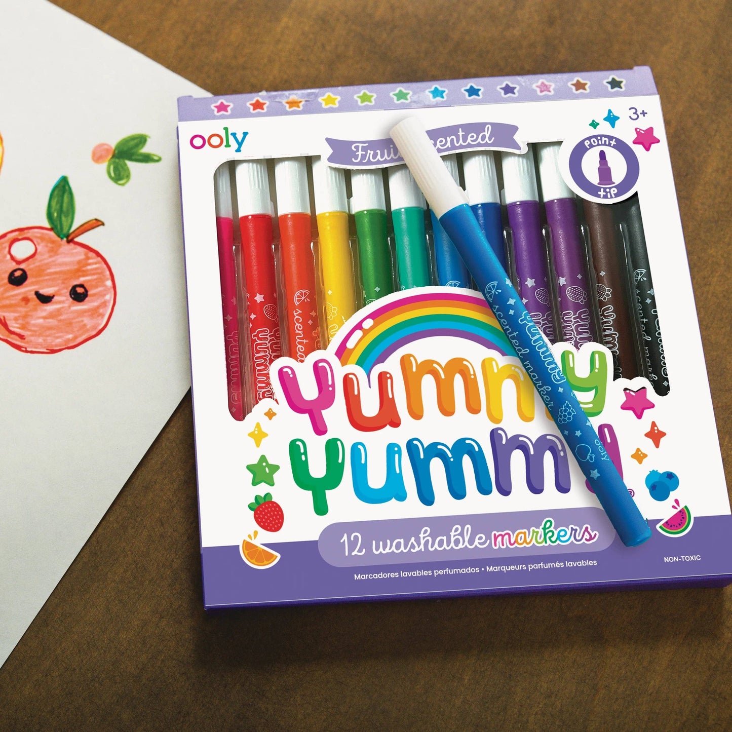 Yummy Yummy Fruit Scented Markers - Set of 12