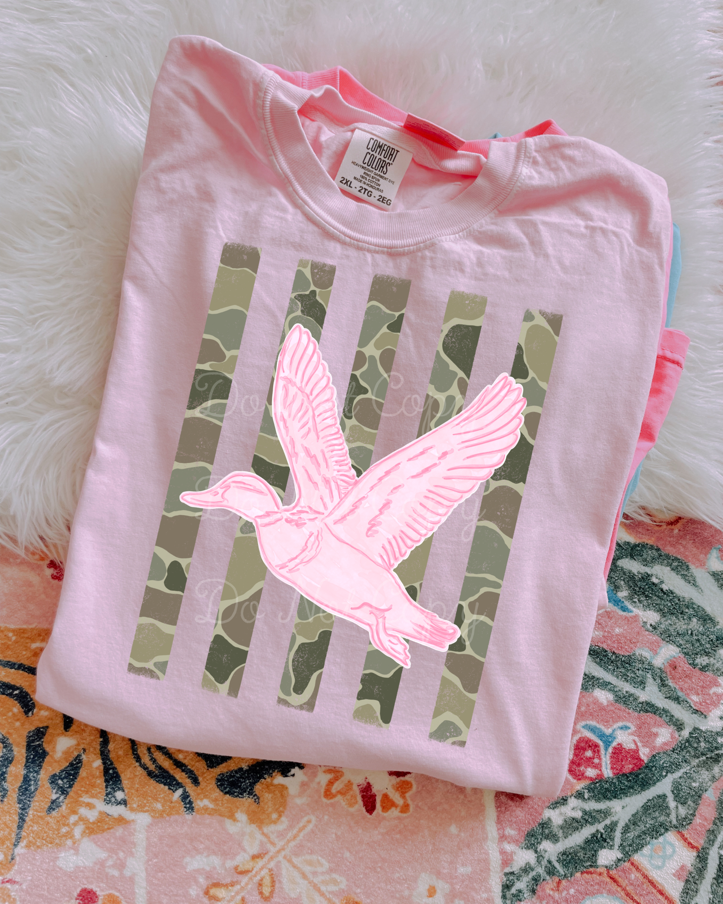 Duck Camo Stripes Tee (Blossom)