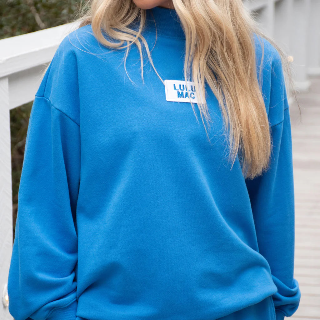 Lulu Mac Mock terry cloth top