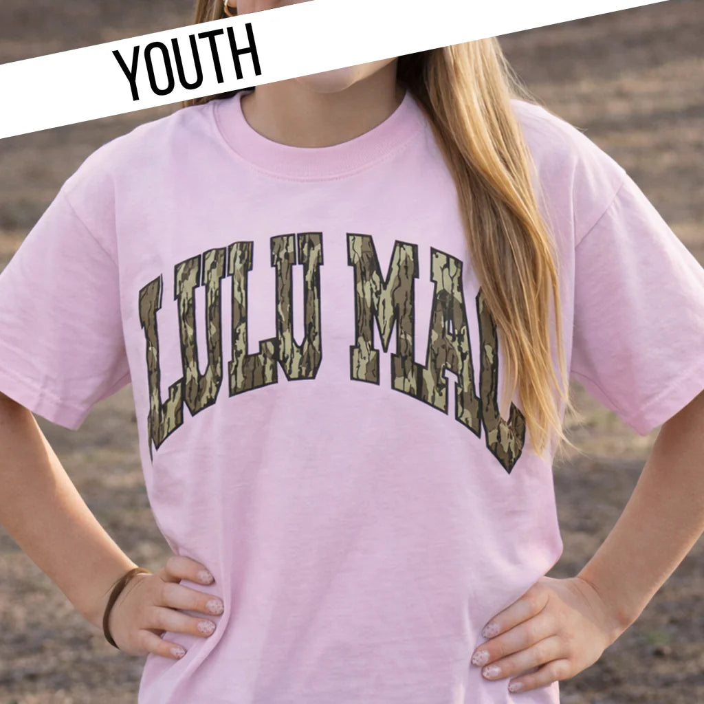 Lulu Mac- Youth Mossy Oak Bottomland Tee's