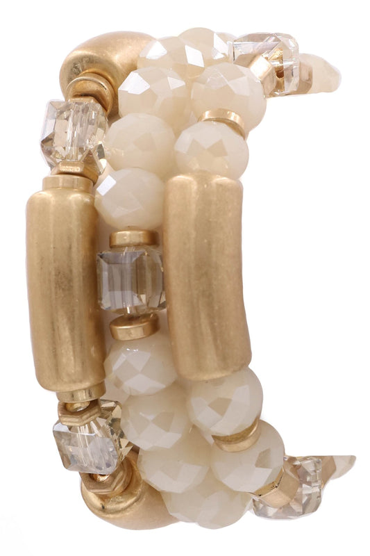 "Faceted Bead Bracelet"