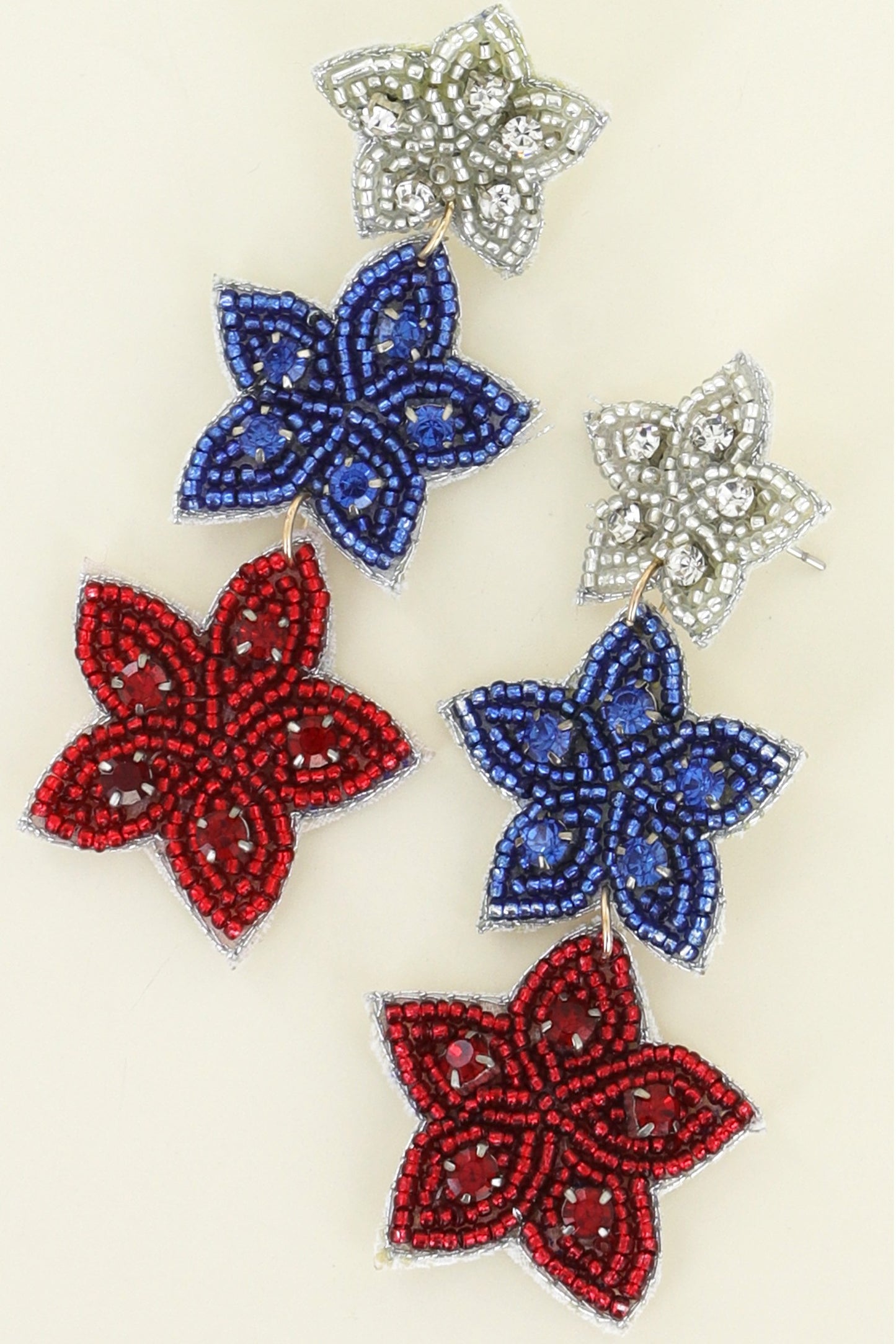 "Patriotic Star" Earrings